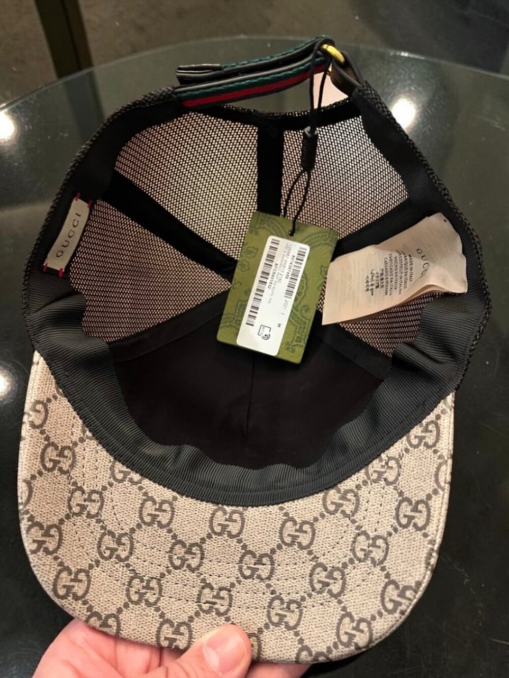 Beige Gucci Tiger Trucker Hat Mesh Baseball Cap Supreme GG Incl Dust Bag Size M - Picture 4 of 8